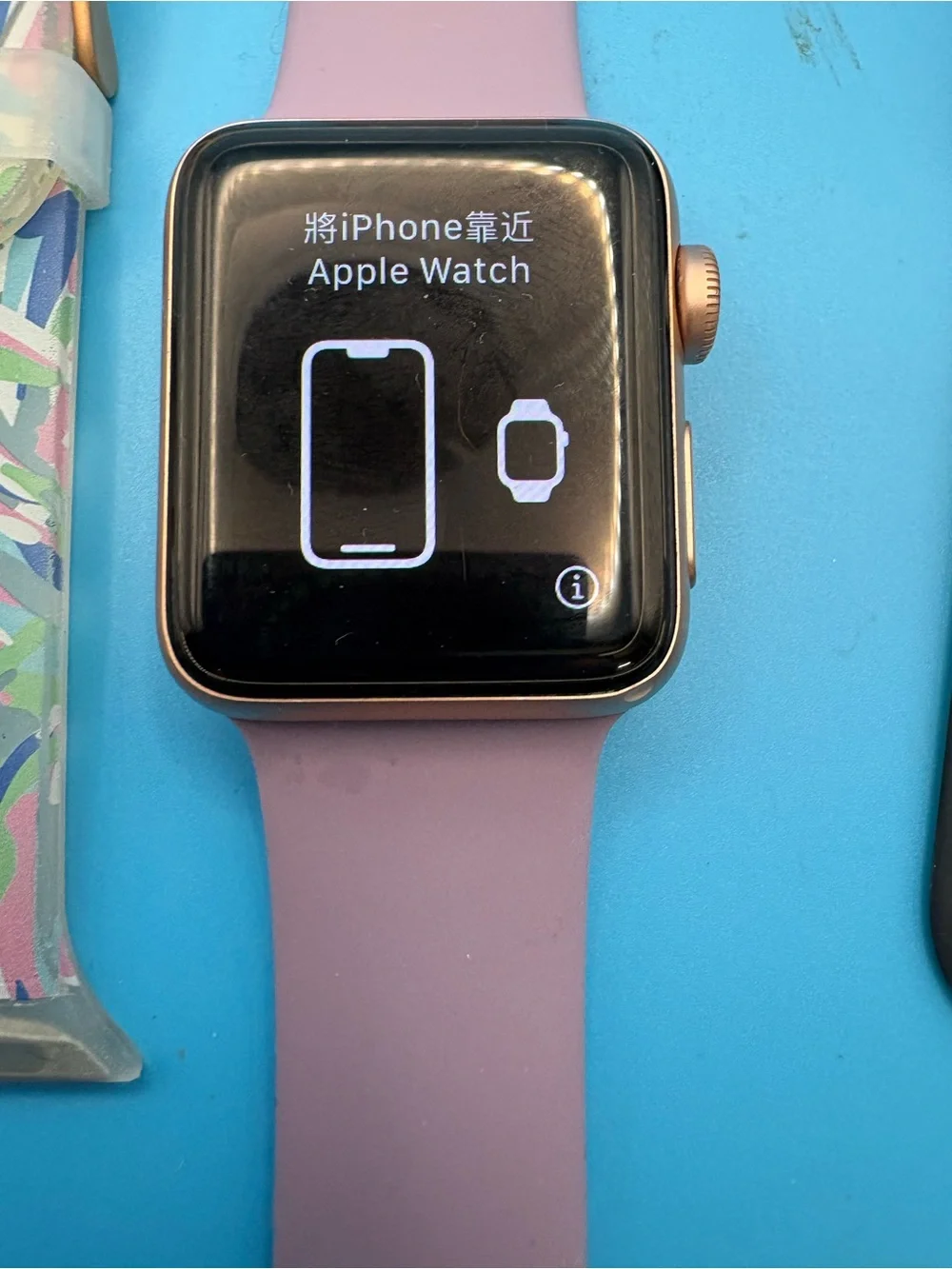 Apple watch series 3  with GPS & cellular with charger & additional bands
